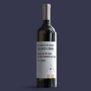 Custom New Home Thank You Present Wine Bottle Label,Funny Real Estate Agent,First Home Purchase,Mortgage Lender Thank You Gifts